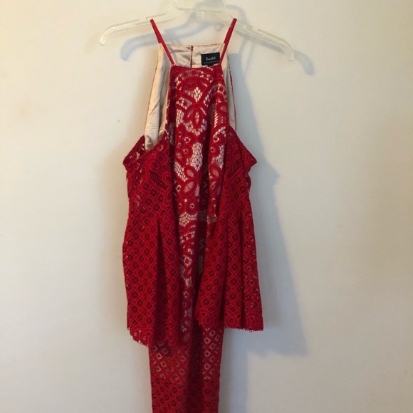 Sold • lace cold shoulder fluted sleeve dress - Picture 2 of 5